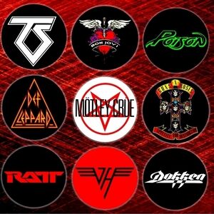 Rock Band Button Pin Collection Music Jewelry